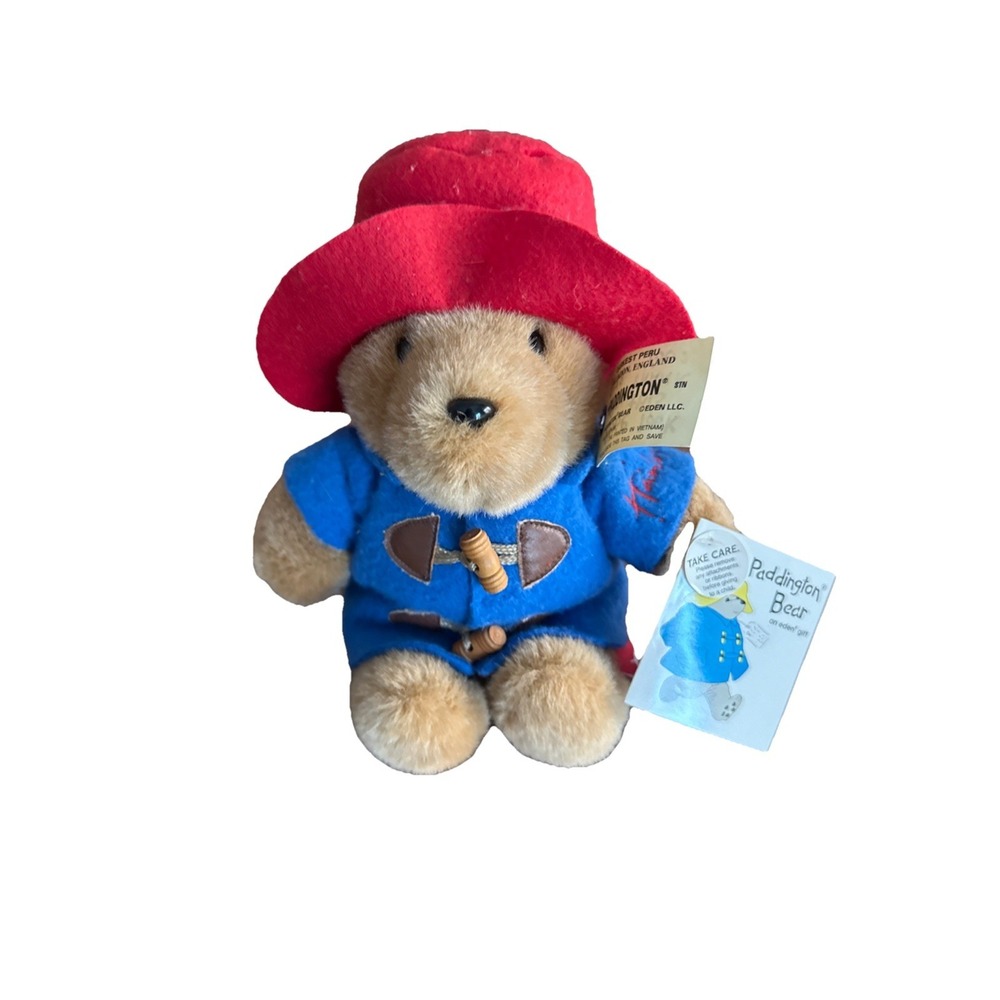 Paddington Bear Collectible Plush Toy With All Original Hang Tags